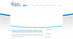 Desktop Screenshot of biosoftintegrators.com