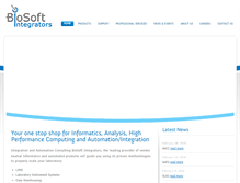 Tablet Screenshot of biosoftintegrators.com